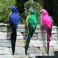 thumbnail image 5 of Artificial Fake Parrot Lifelike Feathered Bird Imitation Garden Ornament 25cm, 5 of 12