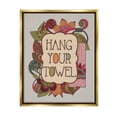 thumbnail image 2 of Stupell Industries Hang Your Towel Intricate Floral Mandala Shapes Graphic Art Metallic Gold Floating Framed Canvas Print Wall Art, Design by Valentina Harper, 2 of 5
