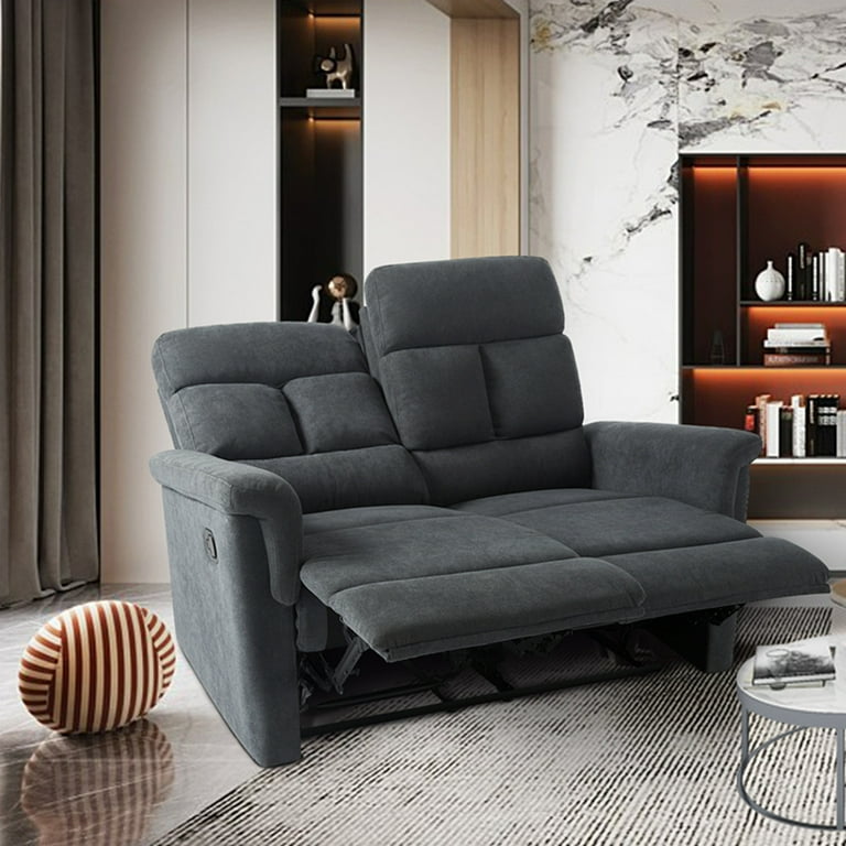 2 seater online sofa with footrest