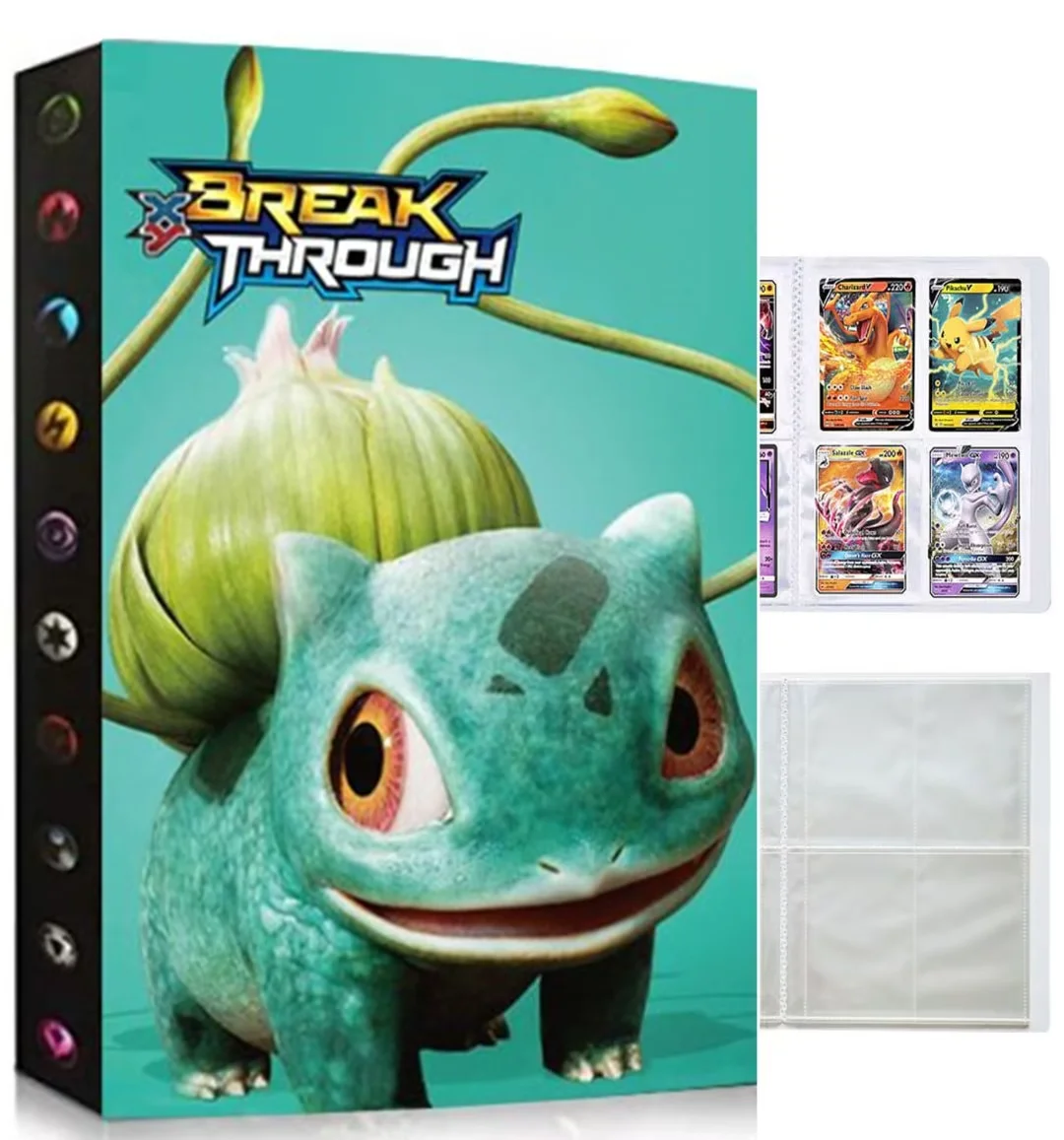 Trading Card binder, Card Folder, Album with Collection Cards,4Pockets