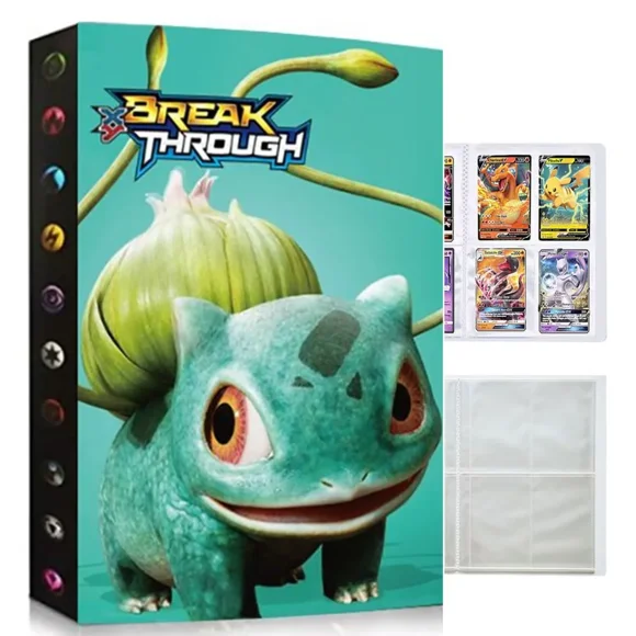 Card Binder for Trading Cards, Collection Card Albums,Trading Card Storage Binder,4-Pockets Hold 240 Cards-FL23