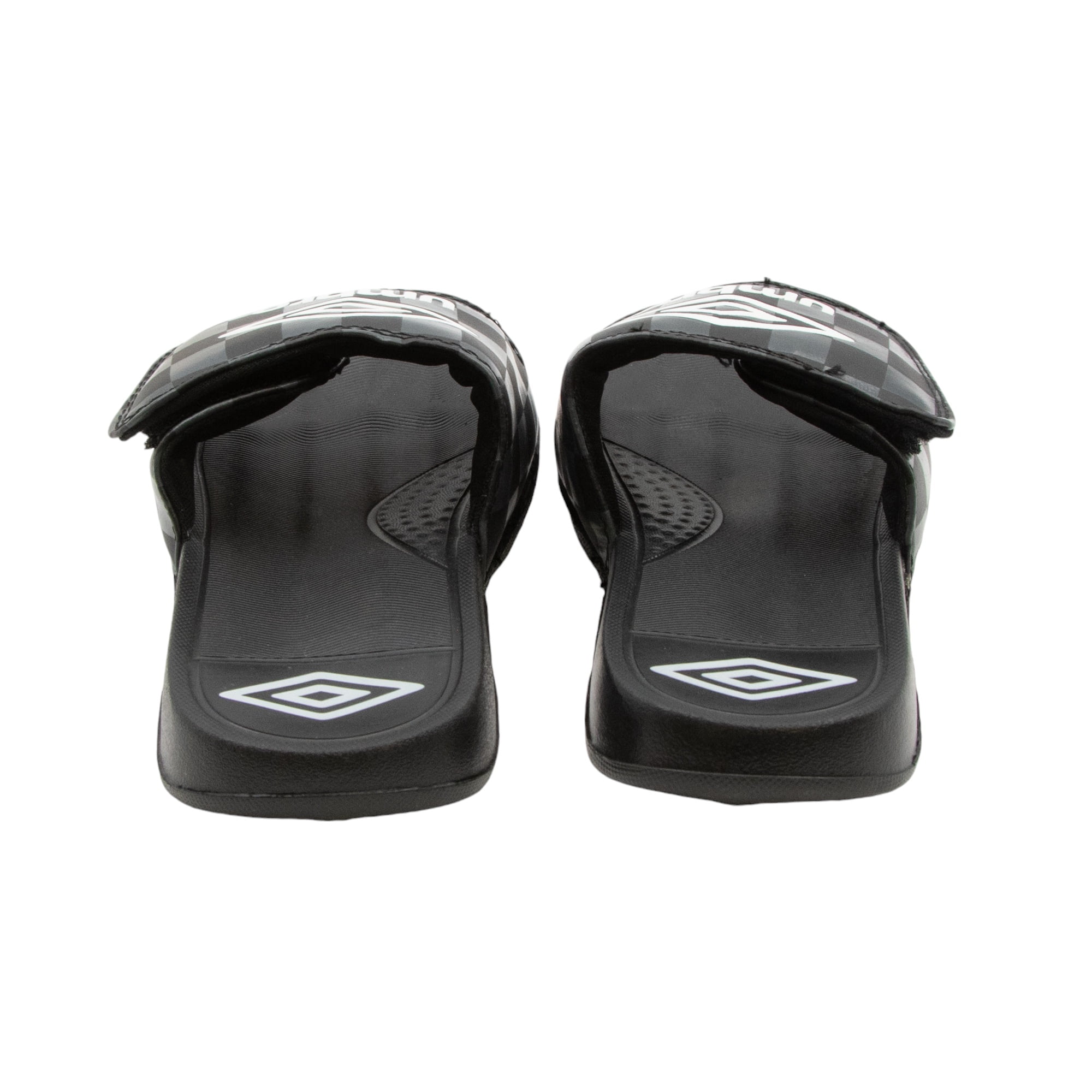 ★UMBRO★ DUAL SD Dual Slide BlackUQ123ESD13 UQ123 Umbro Slide Slip-On Sandal Black/Silver US Little Kid Size