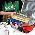 thumbnail image 6 of Football Double Layered Insulated Lunch Bag with Two Compartments, Large Capacity, Handheld Portable, 7.1x11.4x16.1 Inches, 6 of 6