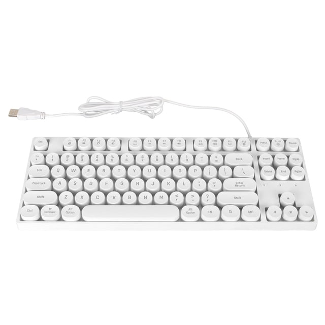Clavier de Jeu Mécanique, Clavier de Jeu Filaire à 87 Touches, Clavier de Jeu Rétroéclairé RVB, Conception Ergonomique, pour Ordinateur Portable PC, pour Rédacteurs, Réviseurs