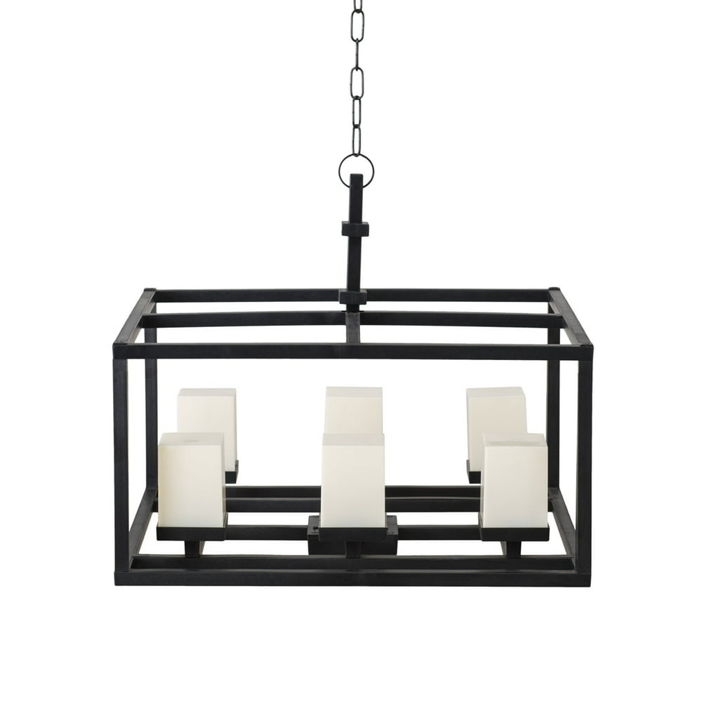 Sunjoy Geometric Outdoor Battery Powered SixLight LED Chandelier with Remote Control Walmart