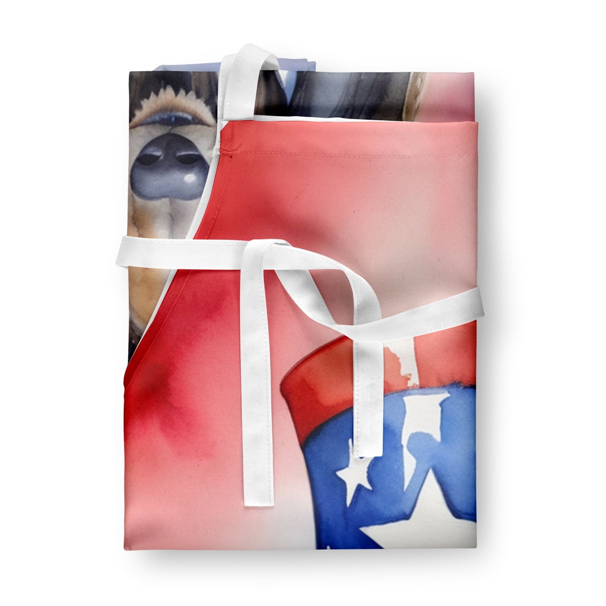 Afghan Hound Patriotic American Apron 27 in x 30 in