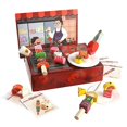 thumbnail image 2 of Juguetes de madera con simulación de alimentos, juego de simulación con vajilla, juguetes educativos para niños, 2 of 4