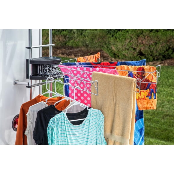 Stromberg Carlson Clothes Line CL-35 Extend-A-line; Mount To Ladder; 35 Inch Of Line Space; Chrome Plated