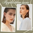 thumbnail image 5 of 520pcs Hoop Earrings Findings Beading Hoop Earring Supplies Brass Golden Silver Waterdrop Round Shaped Ear Kits with Open Jump Rings for Women Jewelry Making Components Crafting Findings for diy, 5 of 9