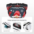 thumbnail image 5 of Hirioo Three Cute Christmas Gnomes for Double Layer Waist Bag Adjustable Fanny Pack For Travel Running Hiking, 5 of 9