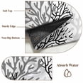 thumbnail image 6 of Summer Black Ocean Coral 3x5 Area Rugs for Living Room, Gray Gradient Sea Marine Life Non Slip Floor Mat Washable Low-Profile Indoor Carpet for Bedroom, Dining Room, Bathroom, 6 of 9