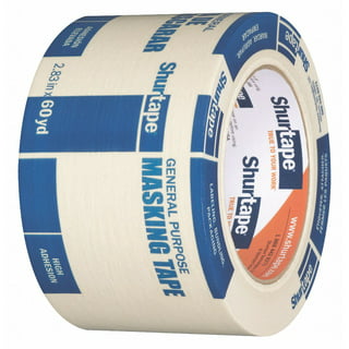 Masking Tape 2 Inch Wide, General Purpose Masking Tape 2 inch x 60.1-Yards,  3 Core, 2/Pack 