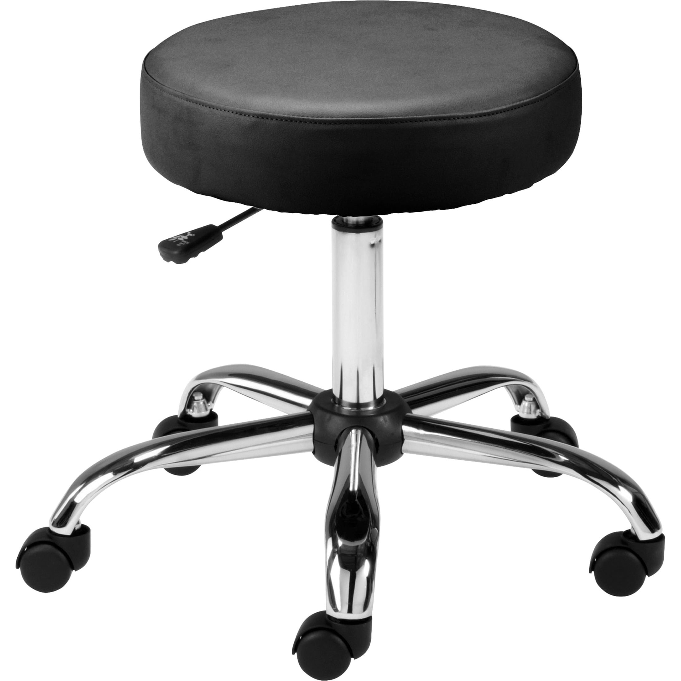 Black for sale online Boss Office Products B245-BK Be Well Medical Spa Stool With Back 