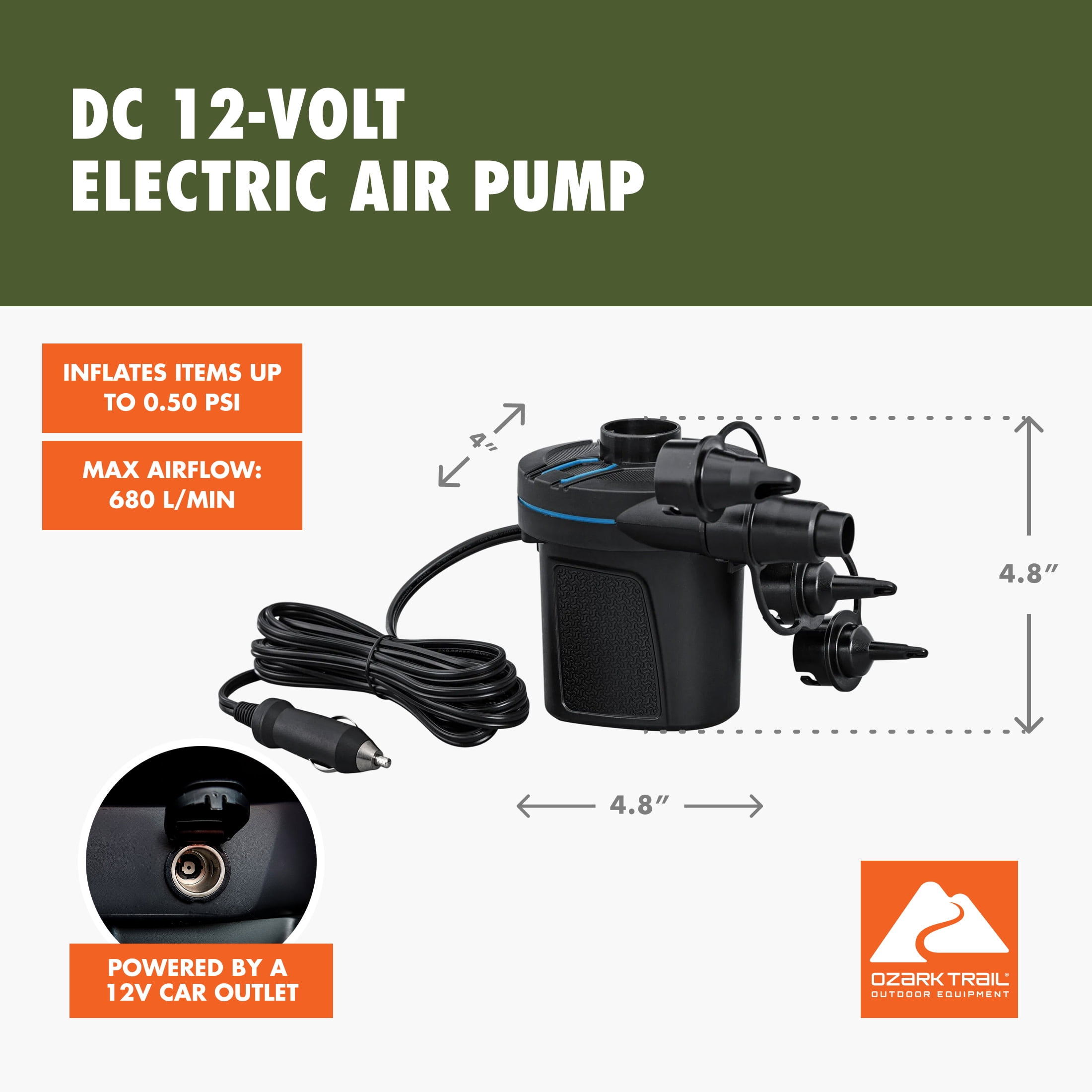 Ozark Trail PowerTouch DC Electric Air Pump