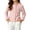Pink, variant on Rrxhxhs Cardigan for Girls Solid Color Crew Neck Side Drawstring Button Front Long Sleeve Loose Casual Cover Up