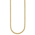 thumbnail image 2 of Auriga Fine Jewelry 14K Yellow Gold Polished and Diamond-cut 3.8 mm Solid Rope Chain Necklace for Men 20", 2 of 6