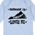 thumbnail image 4 of Inktastic Virginia Vacation Someone Loves Me Boys or Girls Long Sleeve Baby Bodysuit, 4 of 5
