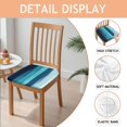 thumbnail image 2 of Blue and Grey Abstract Art Artwork Seat Covers for Dining Room Chairs Set Of 4,Stretch Printed Washable Chair Seat Cover with Elastic Ties and Button,Removable Waterproof Couch Cushion Covers, 2 of 6