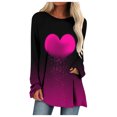 thumbnail image 2 of Qertyioot Cadeau de la Saint-Valentin! Blouse Décontractée à Manches Longues et Col Rond pour Femmes, Imprimé St. Patrick, 2 of 5
