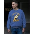 thumbnail image 2 of Out of This World - Alien Emoji Rocket Adventure Graphic Men's Sweatshirt, 2 of 4