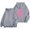 Light Gray, variant on YEJIMAN Sweatshirt for Women Breast Cancer Awareness Hoodies Ribbon Graphic Full Zip Up Oversized Fleece Jackets Clothes Zip Up Hoodie