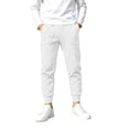 thumbnail image 4 of Besolor Cinch Bottom Sweatpants for Teen Boys Fall Winter Warm Casual Workout Joggers Elastic Waisted Kids Running Trousers with Pockets(14-15 Years,White), 4 of 7