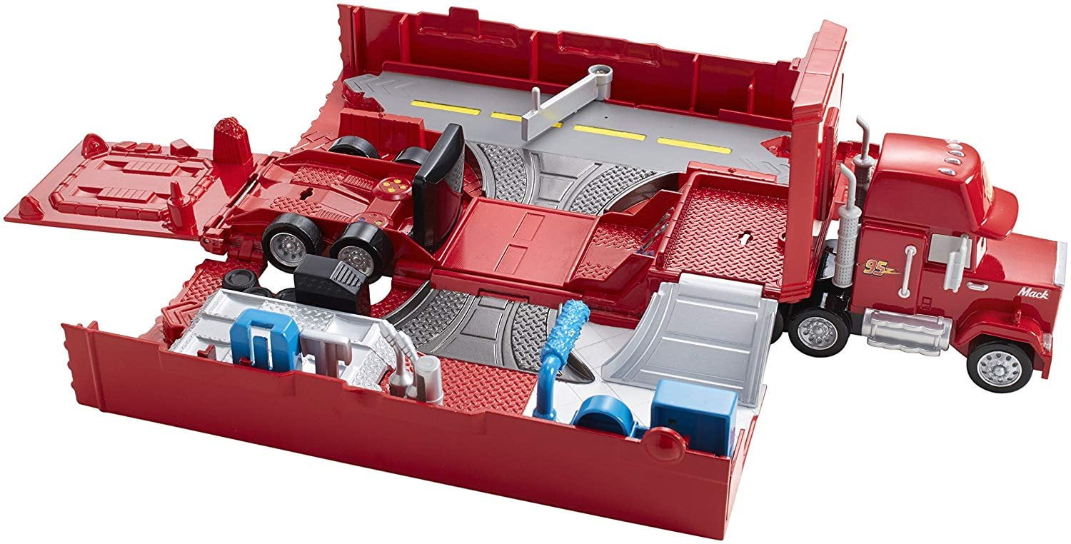 disney cars mack truck transporter