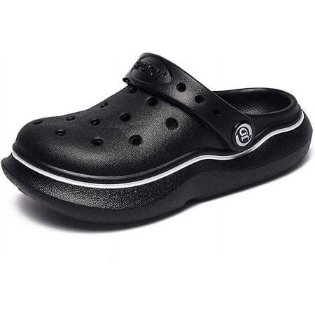 

KAQ Kids Clogs Cute Non-Slip Garden Sandals Breathable High Elasticity Boys Girls Sandals Waterproof Beach Outdoor Slippers