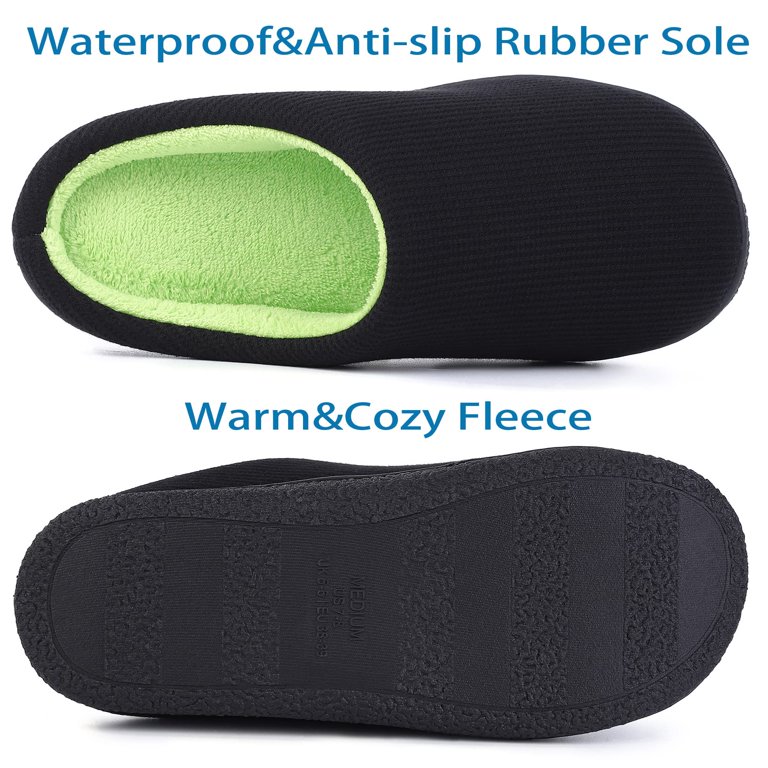 Slip on Slippers for Men Cozy Memory Foam Bedroom Indoor  display picture 2