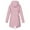 Pink, variant on hgsbede Women Coats Plus Size Plus Size Raincoat Women Waterproof Long Hooded Trench Coats Lined Windbreaker Travel Jacket Outdoor Hooded Jackets