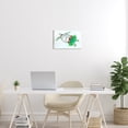 thumbnail image 2 of Stupell Hula Turtle Funny Tortoise Landscape Painting Wall Plaque Unframed Art Print Wall Art, 2 of 6