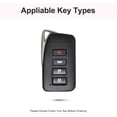 thumbnail image 2 of for Lexus Key Fob Cover with Keychain, Soft TPU Key Case Protection Shell Fit for Lexus ES350 ES300h UX200 LS500 LS500H LC500 LC500h, 2 of 5