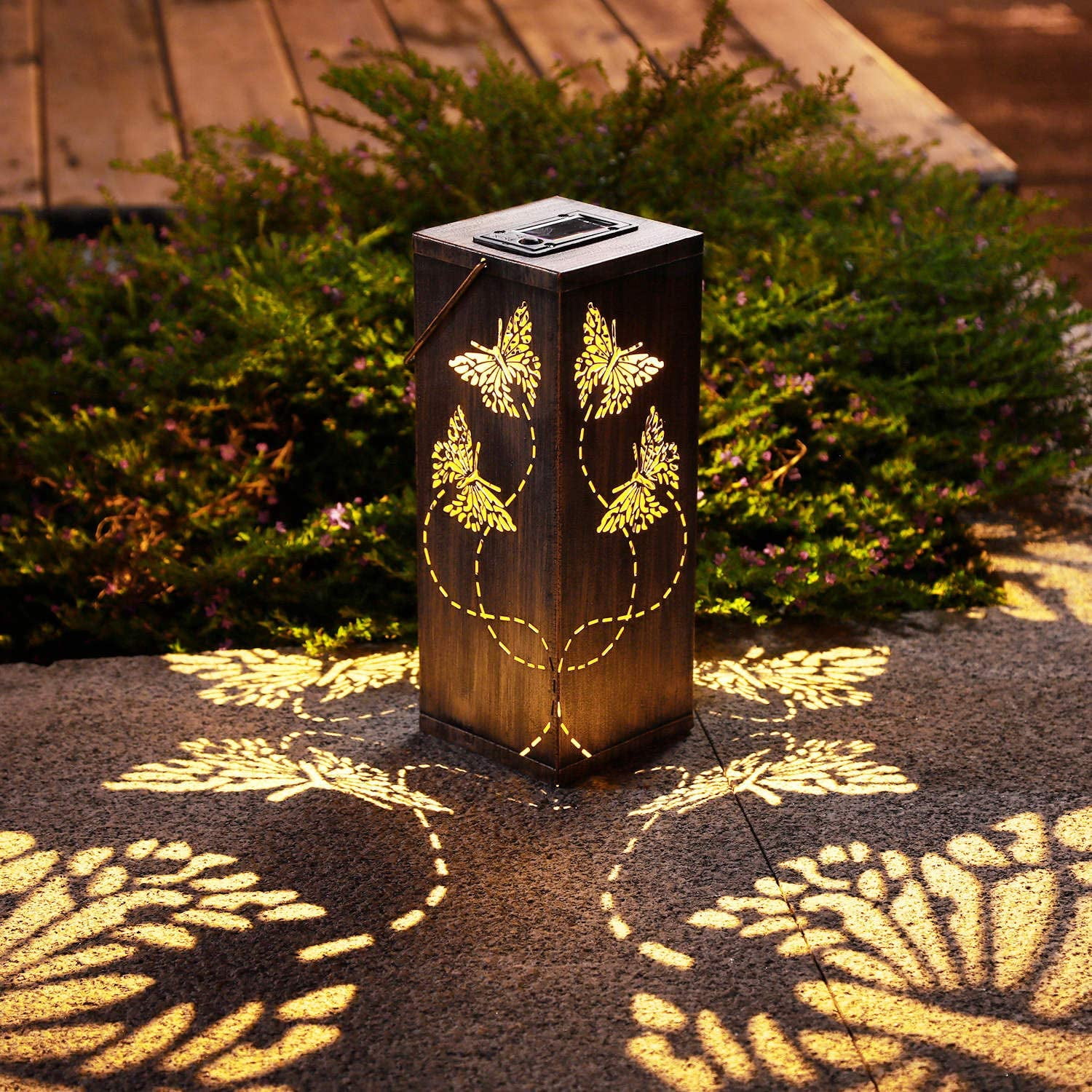 solar powered butterfly lantern