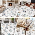 thumbnail image 5 of Area Rug for Living Room, Bicycles Non-Slip Indoor Large Carpet for Bedroom/Dining Room, White Vintage Vehicle Modern Abstract Art Washable Low-Profile Rectangle Floor Runner Rugs - 6 x 9 Ft, 5 of 8