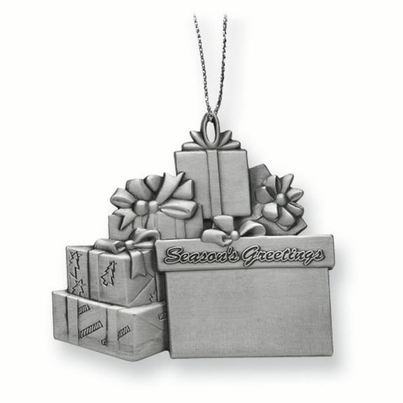 Pewter Gift Packages Engraveable Ornament GP8054