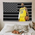 thumbnail image 5 of LeBron Art James wall tapestry American Flag Poster for College Dorm Cave Bedroom Living Room Office Party Decoration Gift, 5 of 9