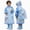 A13-Blue, variant on Hooded Transparent Raincoat Girl Boys Cartoon Rain Coat Hooded Outdoors Clear Waterproof Kids Toddler Children's Rainwear Protective Covers,Sky Blue,6-8 Years
