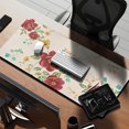 thumbnail image 2 of Long Mouse Pads for Desk,Pioneer Flower Floral Print Pattern Desk Mats on Top Of Desks, Desk Mouse Pad Extra Large with 3mm Non-Slip Base and Stitched Edge for Gaming,Office,Work,Home 35.4"x15.7", 2 of 6