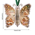 thumbnail image 3 of Christmas Cash Gift Butterfly Ornament, Money Holder for Rolled Bills, Hanging Christmas Tree Decoration, Festive Stocking Stuffer Keepsake for Holiday Gifting, 3 of 7