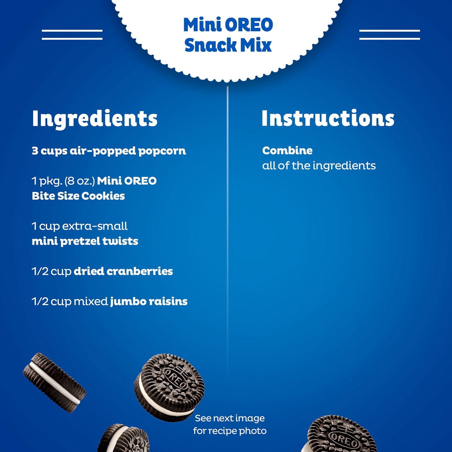 OREO Mini Mix Variety Pack Sandwich Cookies, 1.5 oz., 30 Pack With White Bowl By OMA