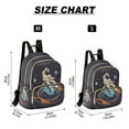 thumbnail image 2 of FORMRS Mini Backpack Purse for Women Travel Daypack Casual Shoulder Bag, Black Astronaut Record, 2 of 7