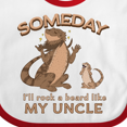 thumbnail image 4 of Inktastic Someday I'll Rock a Beard Like My Uncle-bearded Dragons Boys or Girls Baby Bib, 4 of 4