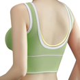 thumbnail image 3 of Eashery Cotton Bras for Women Plus Size Soild Color Gym Running Vest Comfortable Women Bra Green Medium, 3 of 4