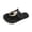 Black, variant on Willtoo Flat Sandals for Women Dressy Summer Slip On Sandals Beach Sandals Non Slip Comfortable Flip Flops with Arch Support