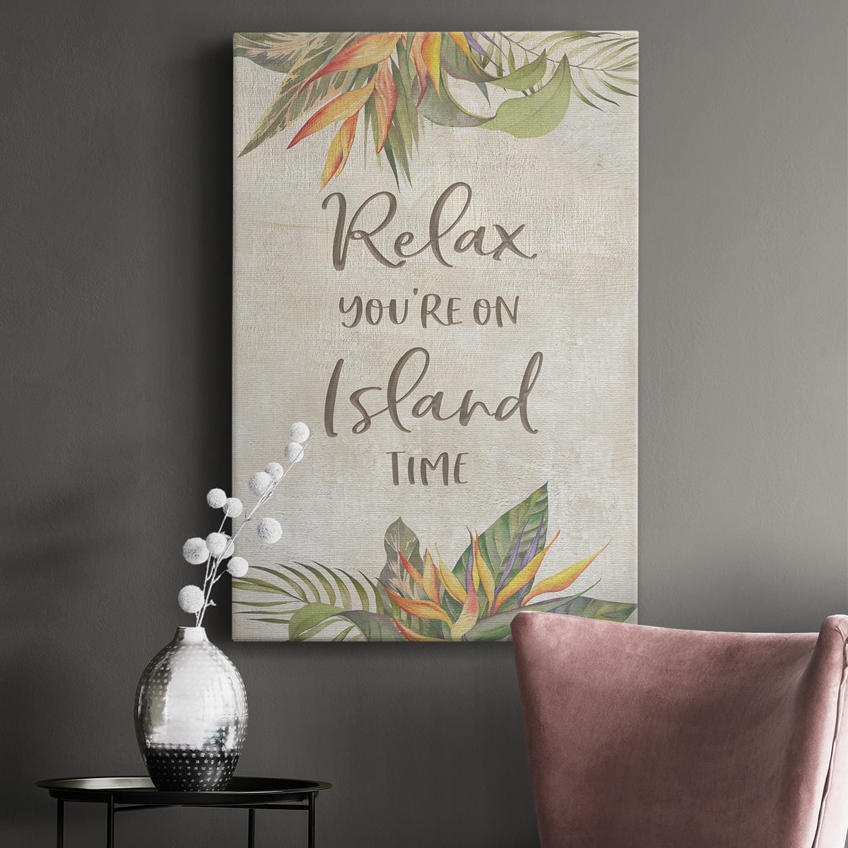 You're On Island Time Premium Gallery Wrapped Canvas - Ready to Hang