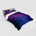 thumbnail image 3 of Ambesonne Galaxy Bedding Set 3 Pcs, Stardust Space Rainbow, Twin, Black Pink Blue, 3 of 3