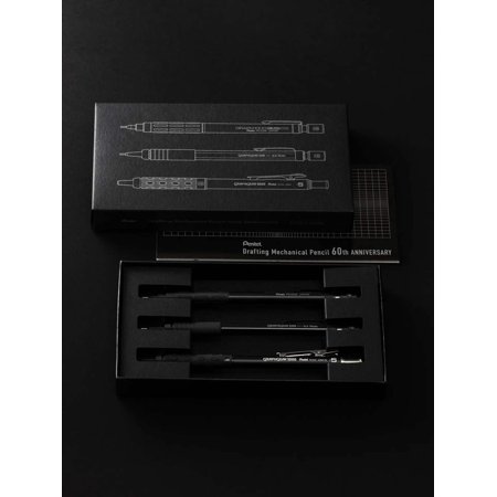 ぺんてる 製図用シャープペンシル 60周年 (数量限定) 3本セット (PGANAST)