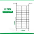thumbnail image 2 of 16-Panel 22ft Garden Fence, 12x17 inch, Black, 32 Piece, 2 of 7