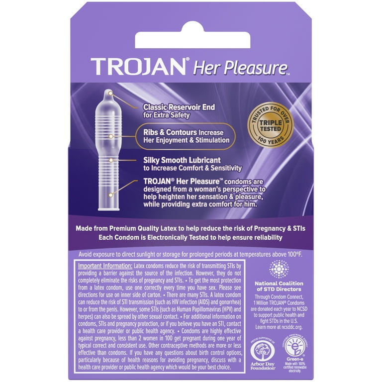 her pleasure sensations lubricated condoms size 23 of the best sex toys for couples this cuffing season main image 1
