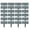 #07 Gray【24 X Small Fence, 9.84" X 9.05"】, variant on Garden Edging Border, 12 Pcs Artificial Stone Block Edging No Dig, Interlocking Plastic Landscape Border for Yard, Flower Bed, and Lawn, Faux Stoney by IHHXPRO, White